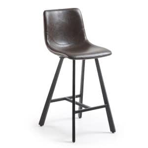 LAFORMA Mørkebrun Trap barstol højde 61 cm